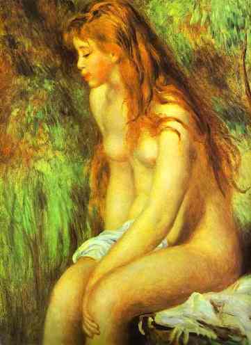 Сидящая купальщица.1893